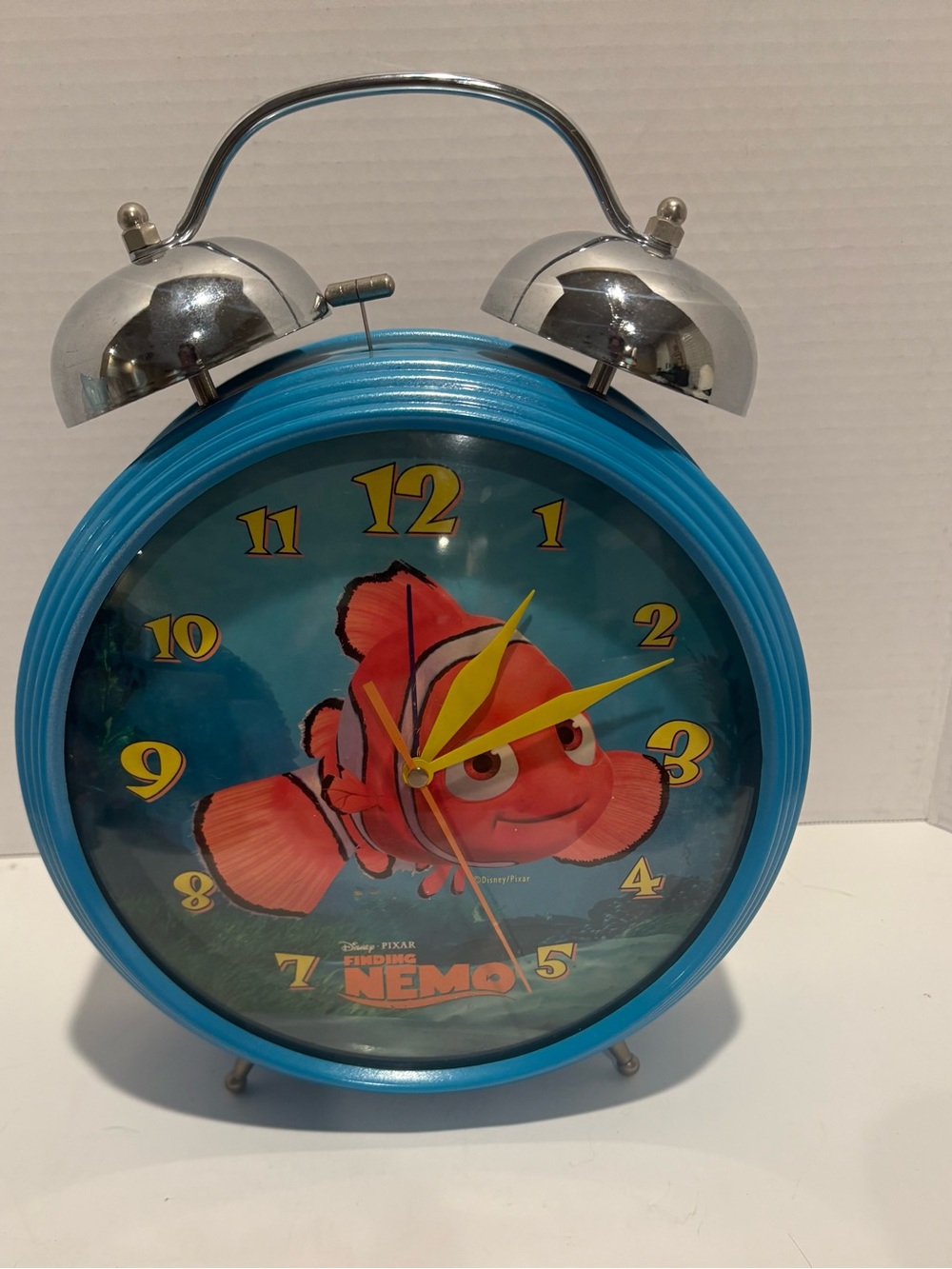 Finding Nemo Themed Blue Twin-Bell Alarm Clock